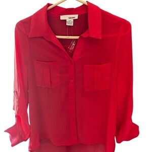 Sans Souci Vibrant Red Blouse